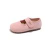 Zapatos Dulces Estilo Coreano para Niñas Primavera 2025 Nuevos Zapatos de Princesa de Suela Blanda Zapatos Mary Jane Flats Versátiles Zapatos de Cuero