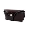 Estojo de óculos italiano feito à mão em couro curtido vegetal, bolsa vintage para óculos, multifuncional, bolsa de couro para armazenamento de óculos de sol, atacado