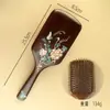 Novo Estilo Pente com Almofada de Ar para Massagem em Sândalo Pintado, Escova de Cabelo Antiestática Fofa, Pente com Airbag de Alta Qualidade