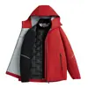 2025 Nueva Chaqueta de Plumas para Hombre Tres en Uno Otoño e Invierno Impermeable y Cortavientos Chaqueta Cálida con Forro de Plumas para Mujer
