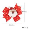Decoração de Natal Grampos de Cabelo Infantis Adereços para Fantasias de Festa de Feriado Grampos de Cabelo com Laço de Papai Noel Desenho Animado