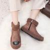Botas de Nieve de Algodón Grueso Zapatos Peludos para Mujer 2022 Invierno Nuevas Botas para Estudiante Zapatos de Algodón Forrados de Felpa Botines Versátiles