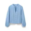 Ropa Nueva de Primavera 2026 para Mujer de Aliexpress Transfronterizo Color Sólido Elegante Moda Camisa Bordada 8741085