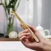 Pinça de Chá de Titânio Puro, Acessórios para Cerimônia do Chá, Pinças Antiescaldantes e Antiderrapantes, Pinças para Xícara de Chá, Pinças para Folhas de Chá, Pinças de Chá de Cobre e Madeira