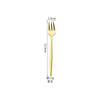 Vajilla de acero inoxidable transfronteriza, cuchillo y tenedor para carne, cuchara de postre, tenedor de mango largo, cuchara para hielo, vajilla occidental portuguesa, juego de cuchillo y tenedor, cuchara