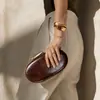 Bolso de mano ovalado vintage de PU para mujer, comercio exterior transfronterizo, diseño de lujo de alta gama, bolso de fiesta de nicho