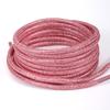 Cadarços Redondos Coloridos com Fios Metálicos Dourados e Prateados, Adequados para Tênis Brancos, Sapatos Esportivos e Sapatos Forrest Gump, Um Par