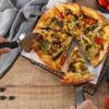 Pala de acero inoxidable para pizza con rodillo, de dos piezas, con rueda redonda y una sola rueda, herramienta de cocina