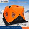 Tenda de pesca no gelo de inverno de camada dupla espessa de algodão com janela inferior Casa de pesca no gelo Tenda de pesca de inverno fábrica atacado