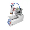 Máquina de Serigrafia Versão Computadorizada Semiatomática Completa Mini Desktop Pequena de Mesa Máquina de Impressão Malha Braço Angulado Alto Pneumática