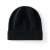 Venta al por mayor de fábrica Cachemira Transfronterizo Otoño Invierno Nuevo Engrosado Color Sólido Jacquard Cálido Gorro con Protección para las Orejas Gorro Holgado para la Cabeza