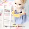 1:Suéter de punto 12mini mini accesorios hechos a mano accesorios para casa de muñecas bjd mini adornos para juguetes ob11