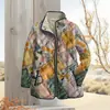 2025 Estação Independente TEMU Moda Feminina Acolchoado Algodão Roupas de Algodão Estampagem Digital Floral Roupas de Algodão Femininas