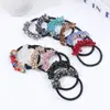 Diadema de cristal versátil estilo coreano diadema diadema cuerda para el pelo de temperamento flor de pelo anillo de cuero banda de goma de alta elasticidad cuerda para el pelo tocado