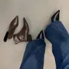 Botines de punta gruesa estilo coreano, de temporada, para mujer, primer encuentro, botines marrones de invierno ajustados, botines elásticos versátiles, botines ajustados de tacón bajo