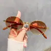 Nuevas Gafas de Sol Retro Transfronterizas con Imitación de Madera, Gafas de Sol Ovaladas de Moda Europeas y Americanas, Gafas de Sol de Alta Gama de Moda Anti-UV