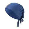 Venta Caliente Transfronteriza Elástico con Cordones Ajustable Base Oculta para Cabello Gorra Sombrero para Mujer Pañuelo para la Cabeza Gorro Interior