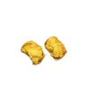 Pendientes Tejidos Cepillados con Puntos Dorados de Imitación y Diamantes Estilo Xiaohongshu, Moda Versátil de Lujo Ligero Pendientes Tejidos Cepillados de Espiga
