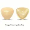 Almohadillas adhesivas para senos de doble cara, forma de V triangular, engrosadas, invisibles, para usar como insertos en sujetadores, trajes de baño y bikinis; producto transfronterizo