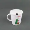 Há Inspeção de Fábrica Sedex Atacado A5 Porcelana Imitação Melamina Caneca da Fábrica, Prato de Melamina Série de Natal Copos