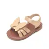 Sandalias de Velcro para Niñas Pequeñas, Transpirables y Ligeras, Ropa para Exteriores, Multicolor, Mariposa 3D, Estilo Retro Pastoral