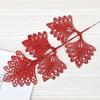 Suministros de Decoración Navideña de Amazon Hojas de Polvo Dorado Huecas con Polvo de Brillantina Hoja de Arce Colgante de Decoración para Guirnalda de Árbol de Navidad