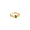 Anel de Flor de Ouro Método Antigo Jaspe de Seda Anel de Dedo de Jade Hetian Sintético de Alta Qualidade para Mulheres Presente de Dia das Mães