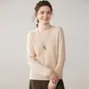Nuevo Suéter Versátil de Punto Básico Ropa Interior Sencilla de Cachemira Suéter de Cuello Alto para Mujer Otoño Invierno Corte Ajustado