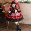 Vestido de Princesa para Niñas Lolita Vestido de Cumpleaños Otoño e Invierno Vestido Suéter de Mickey Vestido Tutú Vestido de Halloween para Niños