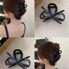 Pin de Pinza de Tiburón de Mezclilla con Lazo Simple Estilo Ins Coreano para Mujer 2025 Nuevo Pinza para el Cabello de Gama Alta Dongdaemun