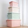 Caja de Almacenamiento Grande Engrosada Plástico Ropa Edredón Juguetes Caja de Almacenamiento Transparente Organizador de Snacks Caja de Almacenamiento