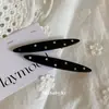 Pinza para el Cabello con Pedrería Estilo Celebridad de Internet Coreana Fiebre Pinza Lateral para Flequillo Dulce Pinza de Pato Ovalada Accesorios para el Cabello para Mujeres