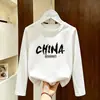 Nueva Camiseta de Manga Larga de Algodón Puro Estilo Dibujos Animados para Niñas Primavera y Otoño Ropa Infantil Linda Holgada Versátil Informal Camiseta Básica