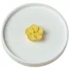 Portaincienso de Yeso Flor de Cerezo Hecho a Mano de Fábrica con Bandeja para Cenizas, Soporte de Incienso de Escritorio, Elegante Difusor de Incienso de Piedra