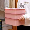 Caja de Almacenamiento de Ropa Interior con Tapa Compartimentada Caja Organizadora de Calcetines para Gabinete del Hogar Caja de Almacenamiento para Sujetadores y Panties