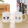 Taza de 12 colores cambiantes bombilla de batería taza de café Creativa Buenos días taza de cambio de color taza de cerámica al por mayor una generación de cabello