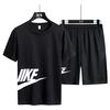 Chegada Nova de Verão Roupa Esportiva para Corrida Conjunto Masculino Fitness Solto Secagem Rápida Manga Curta Shorts Conjunto Casual Camiseta tamanho plus