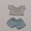[Apenas Casaco de Boneca] Pingente Chaveiro Pano Rab Calça Curta Terno Boneca Roupas de Troca para Casaco de Boneca
