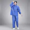 Conjunto de Impermeable y Pantalón de Lluvia para Hombres y Mujeres, Adecuado para Montar en Bicicleta Eléctrica, Protección Corporal Completa Contra Lluvia Fuerte, Venta al por Mayor para Negocios y Supermercados