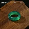 Anel Ba Liao de Calcedônia Natural Multicor Acessórios Joias de Mão Femininas Ornamentos Anel de Corrida Wenwan Masculino e Feminino Venda Quente Atacado