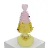 10.5cm Base Giratoria de Cerámica Jingdezhen Adorno de Árbol de Navidad Manualidades de Vidrio Cerámicas Navideñas