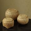 Tetera de bambú Pu'er tetera pequeña Tuo caja de regalo tamaño pequeño cesta de bambú tarro de almacenamiento de dulces y frutos secos