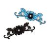 W60827 Hanfu Accesorios de Cobre Base de Flor Pétalo Estilo Antiguo Adorno para el Cabello Material para Accesorios del Cabello 22*64mm