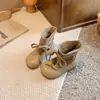 Zapatos para Niños Niñas Botas de Cuero 2026 Otoño Invierno Nuevo Estilo Moda Infantil Botas Martin Retro Estilo Coreano para Niñas Suela Suave Botas Birkenstock