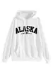 Amazon eBay loja independente casual confortável versátil feminina ALASKA montanha moletom com capuz solto para exportação