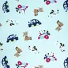 Franela de Algodón Tejido Estampado de Dibujos Animados Terciopelo Terciopelo Cepillado Tela para Pijamas y Ropa de Casa para Niños