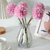 Otoño flor artificial de una sola cabeza bola de diente de león crisantemo flor artificial decoración para sala de estar del hogar accesorios para estudio de bodas al por mayor