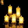Venda Direta de Fábrica Vela Digital LED Lágrima Lâmpada de Festa Luminosa Criativa Pequena Vela de Chá Arranjo de Casamento