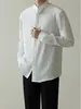 Camisa de estilo chino para hombre, nueva camisa de otoño, estilo maduro y ligero, estilo coreano, ajustada, sin planchado, de negocios, de seda helada, de manga larga, a la moda.