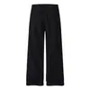 Pantalones de Chándal Sueltos de Pierna Recta con Tres Rayas para Hombre, Estilo Casual Deportivo, Estilo Americano Moderno, con Puños de Cordón